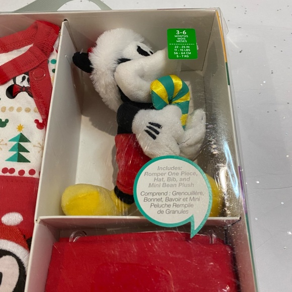 Disney Mickey Mouse Baby's First Christmas Gift Set NWT - Picture 4 of 4